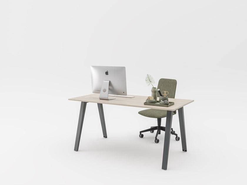 PROF Рабочий стол из дерева с системой управления кабелями Dodici sun-id-1491140 - Вид №7