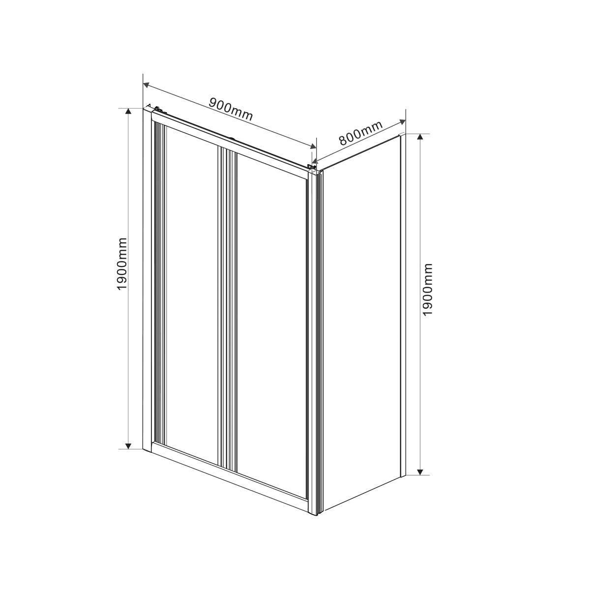 VSR-1G8090CL Душевой уголок Vincea Garda Santreyd - Вид №6