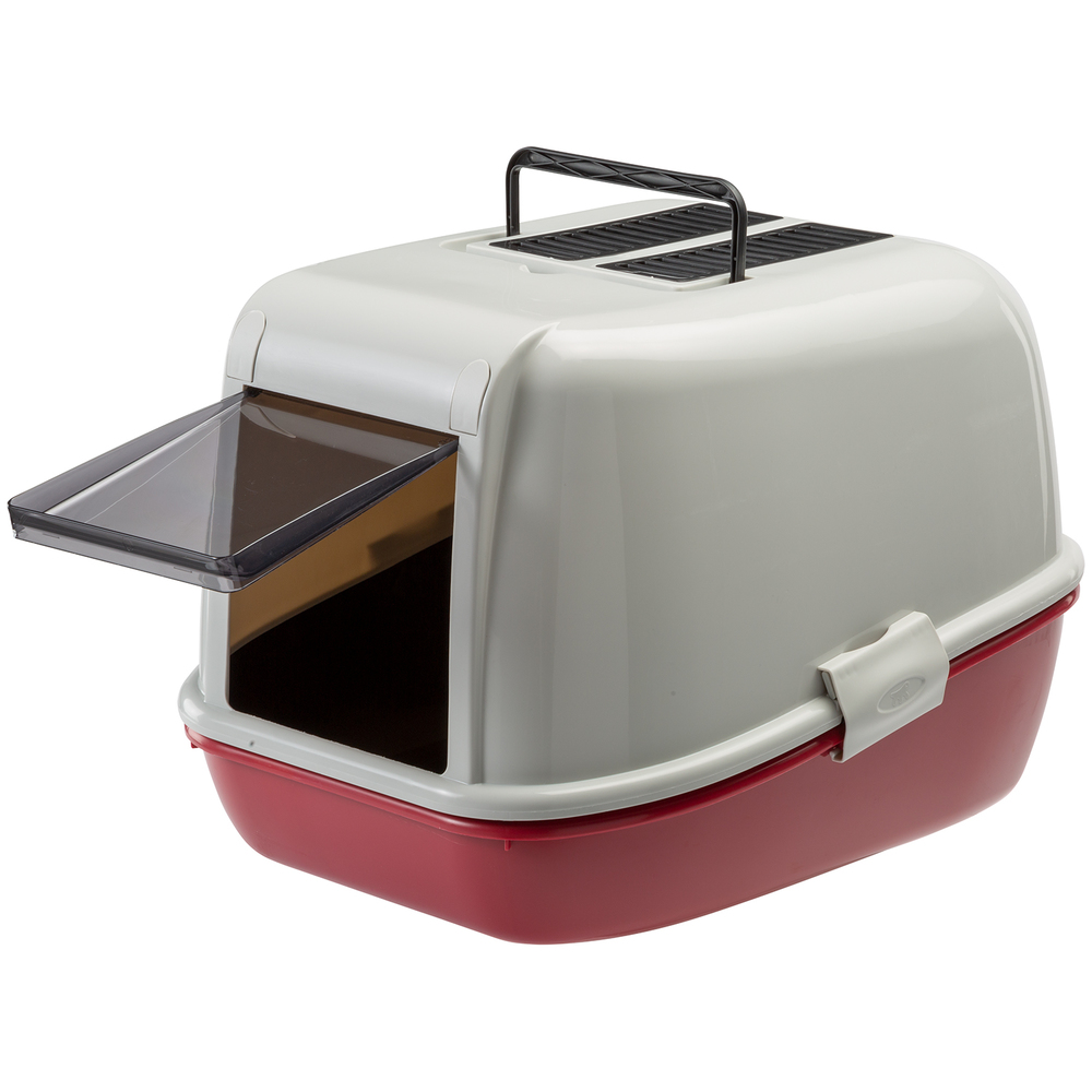 Т00001327 Биотуалет для кошек MAGIX с угол. фильтр. 3-дно 56х46х41см FERPLAST 