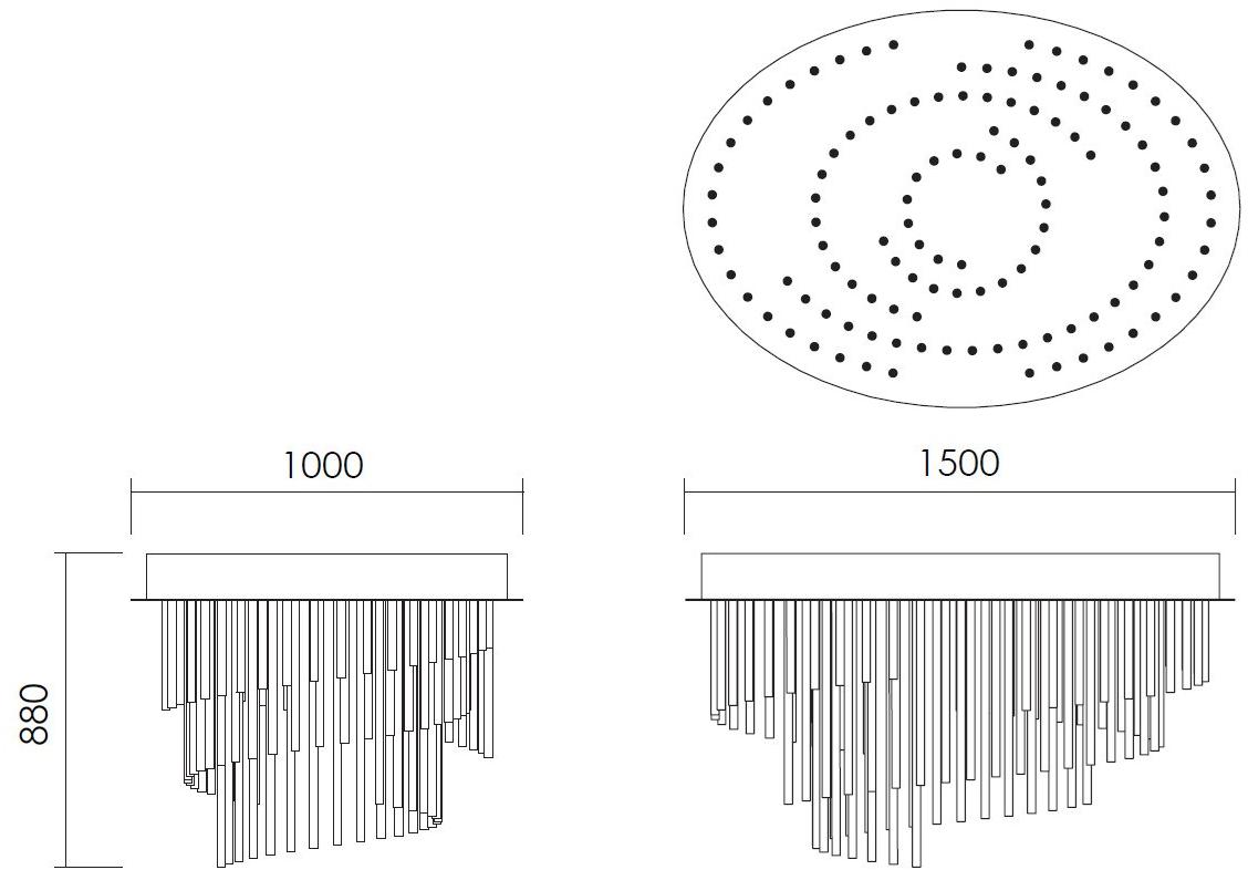 NEXO LUCE Люстра из светодиодного стекла Oxen bespoke 2512b0 - Вид №3