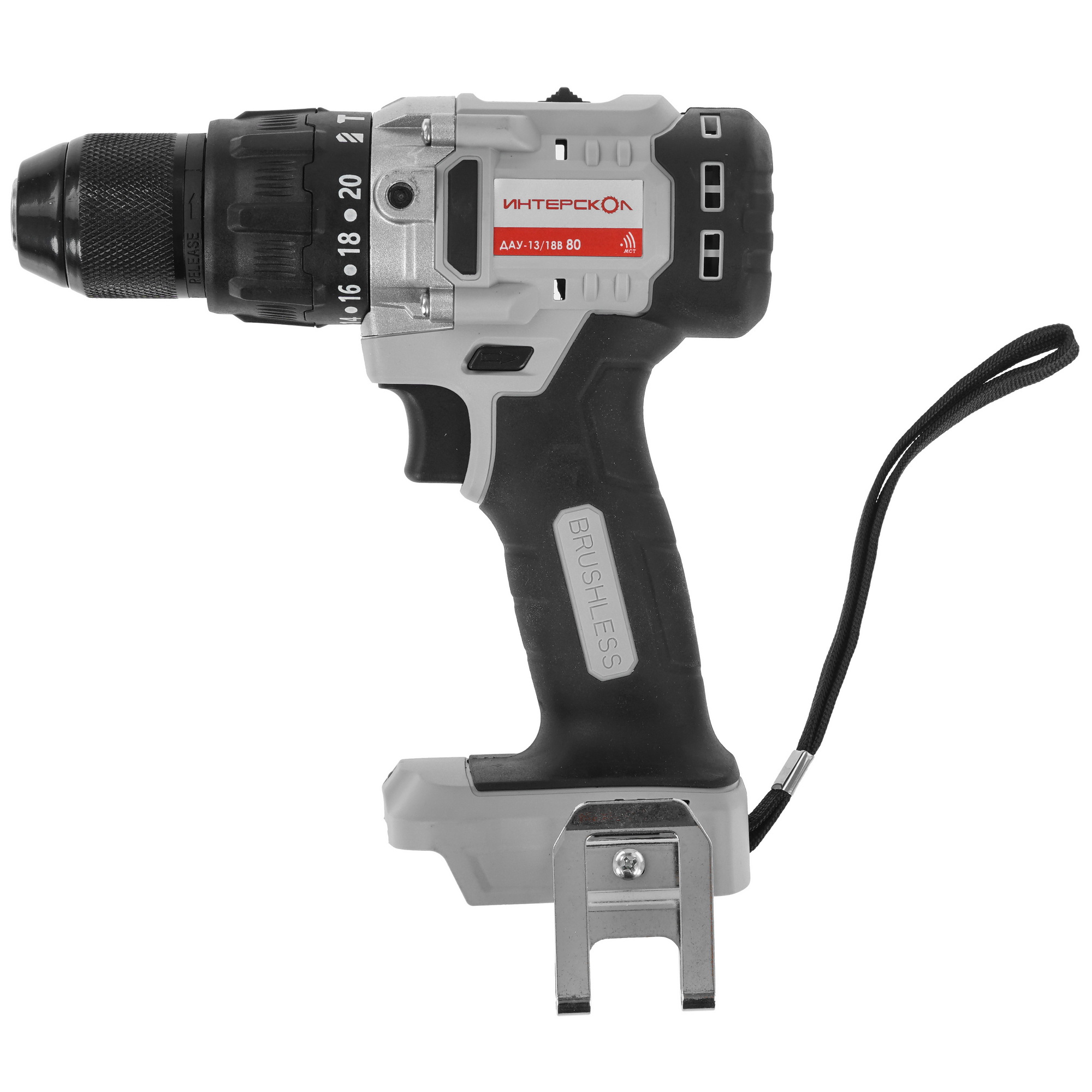 Дрель-шуруповерт Интерскол ДАУ 13/18В 80 АПИ 18V  , Без ЗУ, Без АКБ 9084840 STDN-0128718