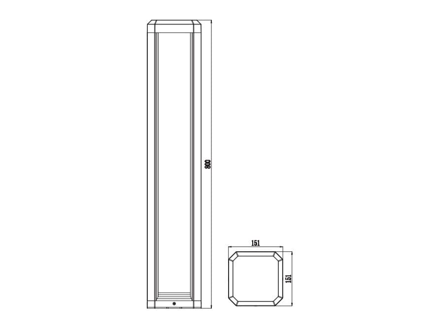 Алюминиевый светодиодный световой столб Maytoni Royal Mile ARCH-00004020 - Вид №1