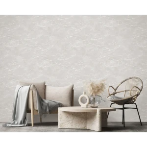 Обои флизелиновые Renowa Statuario белые 1.06 м Re585226