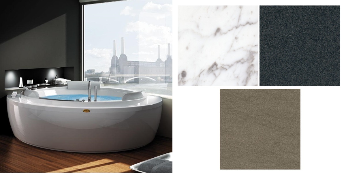 Ванна угловая с гидромассажем "BASE" Nova Corner 9H43-554A Jacuzzi 9H43554A - Вид №1