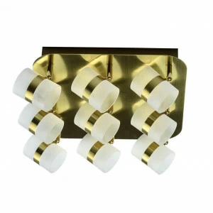 Спот потолочный светодиодный белый "Этингер 1" 704010909 DE MARKT ЭТИНГЕР 1 00-3927144 Белый;золото