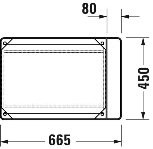 0031011000 DuraSquare Консоль металлическая напольная **
Хром Black Matt Duravit - Вид №2