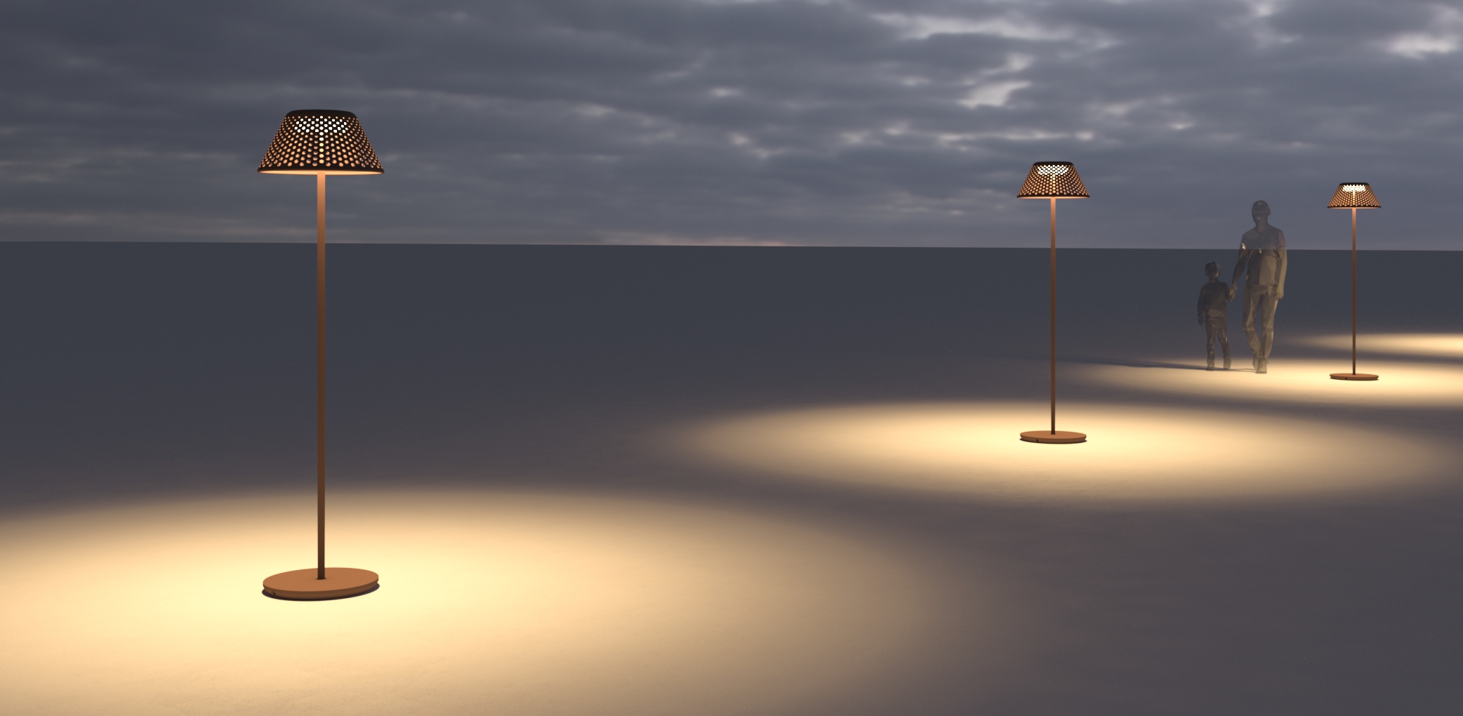 3250816 Мобильный светильник Platek MESH XL Piantana  MESH XL H. 1900 mm - LED 3000K 75°  - Вид №11