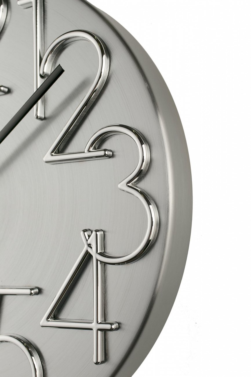 Часы настенные серебристые Tomas Stern 8033 TOMAS STERN  00-3872737 Серебро  - Вид №1