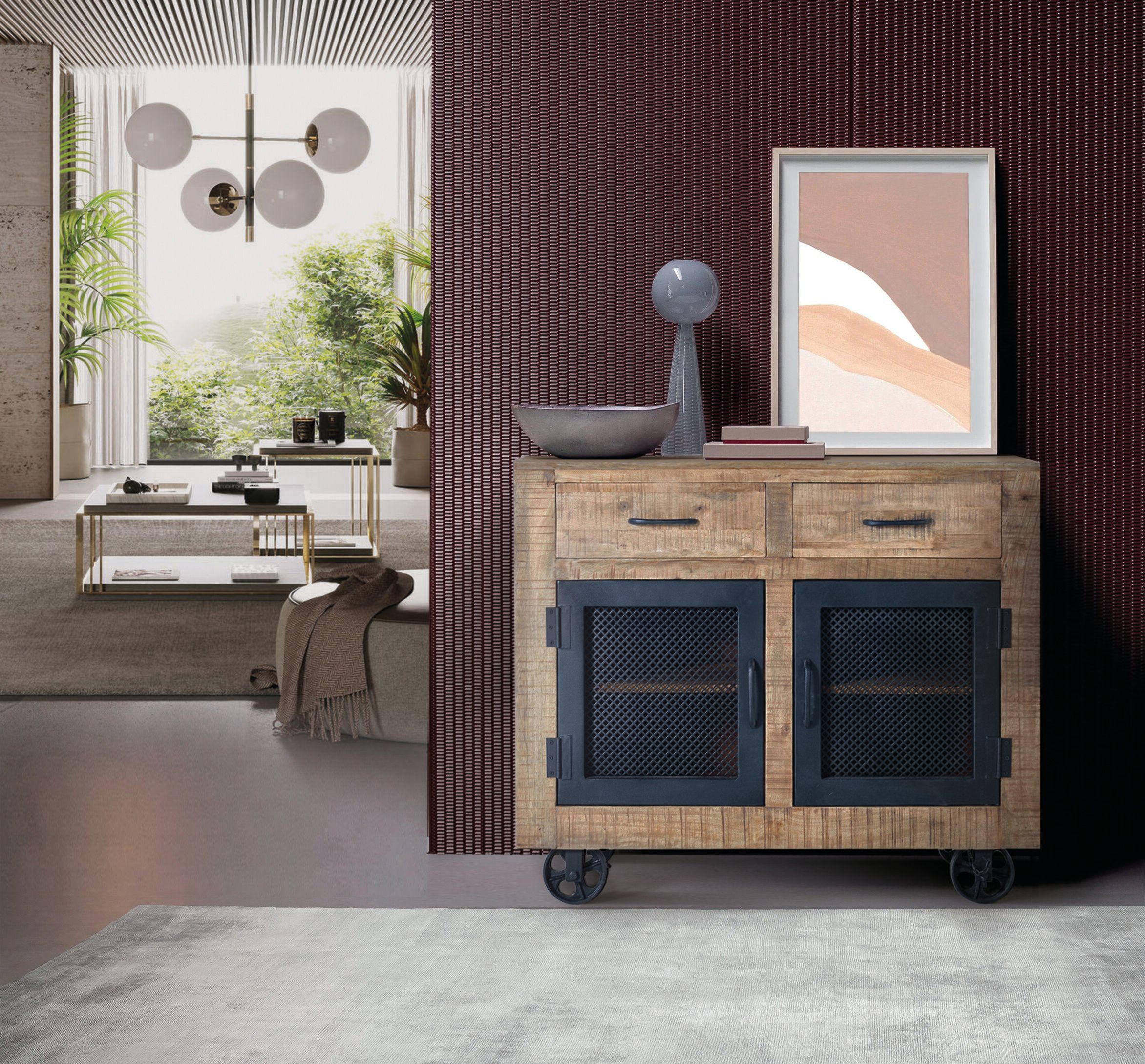 Манго шкаф с распашными дверцами и ящиками Giner y Colomer Ireland ARCH-00027182 - Вид №3