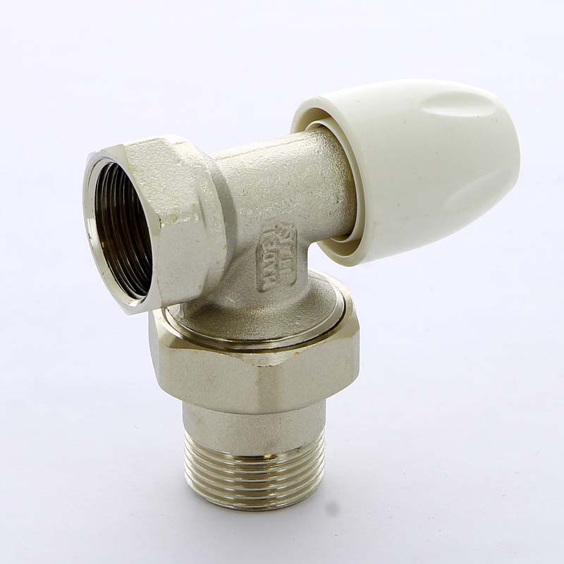 Вентиль НВ угловой для радиаторов с разъемным соединением TIEMME 3/4" 3220017 - Вид №2