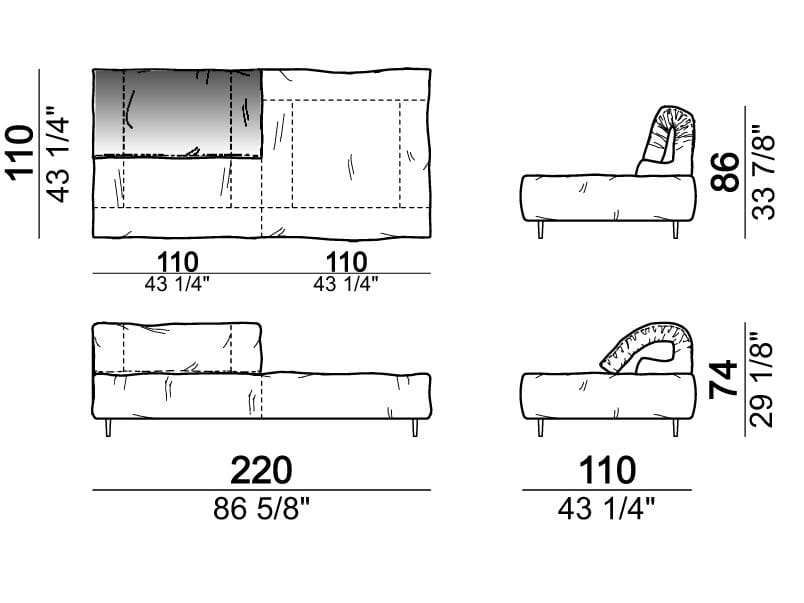 Секционный кожаный диван Arketipo CRAZY DIAMOND ARCH-00133462 - Вид №15