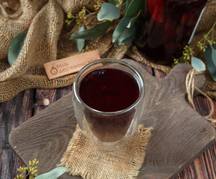 5468 Компот "Яблочный" с черникой Зинаида и Сергей Белан Вкусляндия  - Вид №1