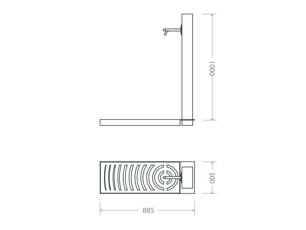 Стальной напольный фонтан EUROCOMITALIA классическая мебель ARCH-00093481 - Вид №2