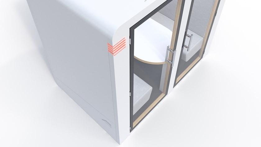 SBS Silence Business Solutions Акустическая будка с мультимедийным подключением на 4 человека Procyon sun-id-1514364 - Вид №7