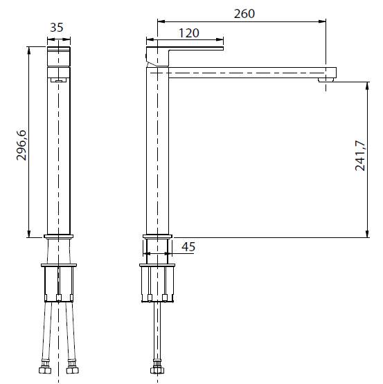 LRN00219 Смеситель M&Z Lauren Santreyd - Вид №1