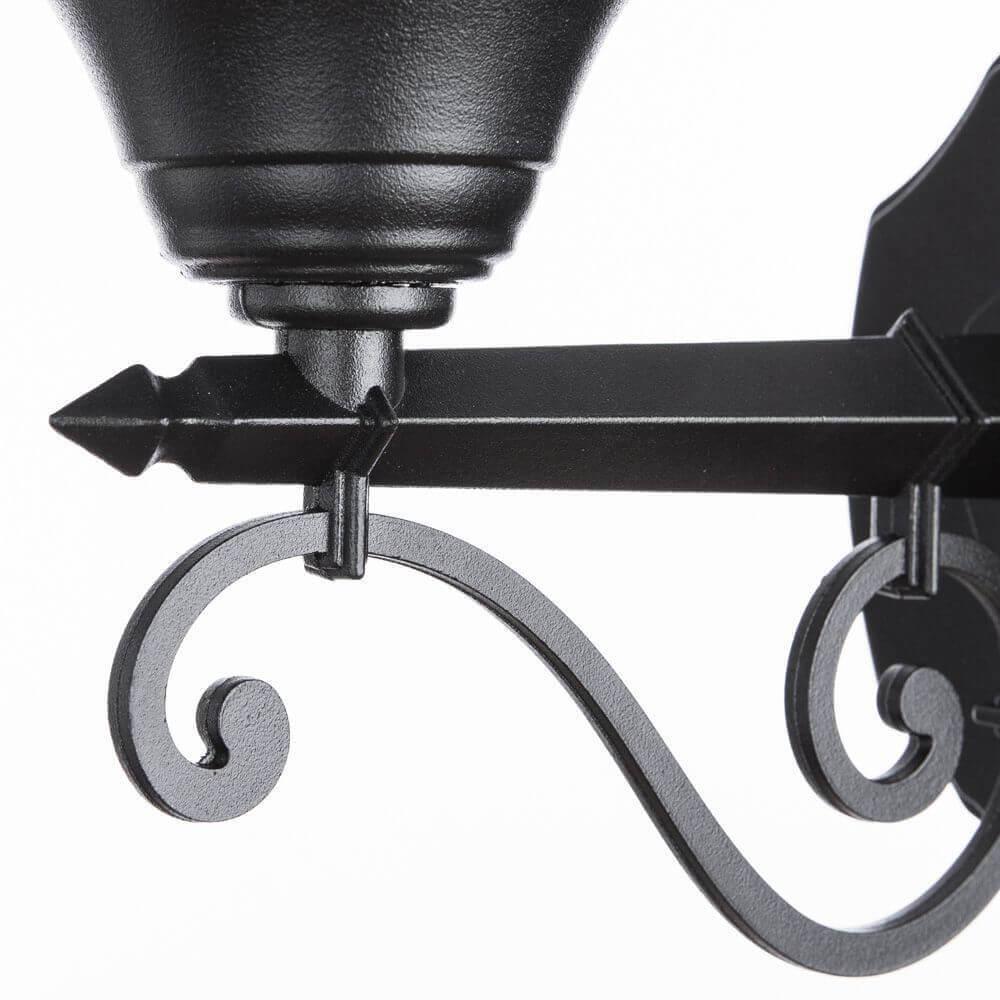 Уличный настенный светильник черно-белый Arte Lamp Monaco A1491AL-1BK ARTE LAMP MONACO 00-3897334 Белый;черный - Вид №2