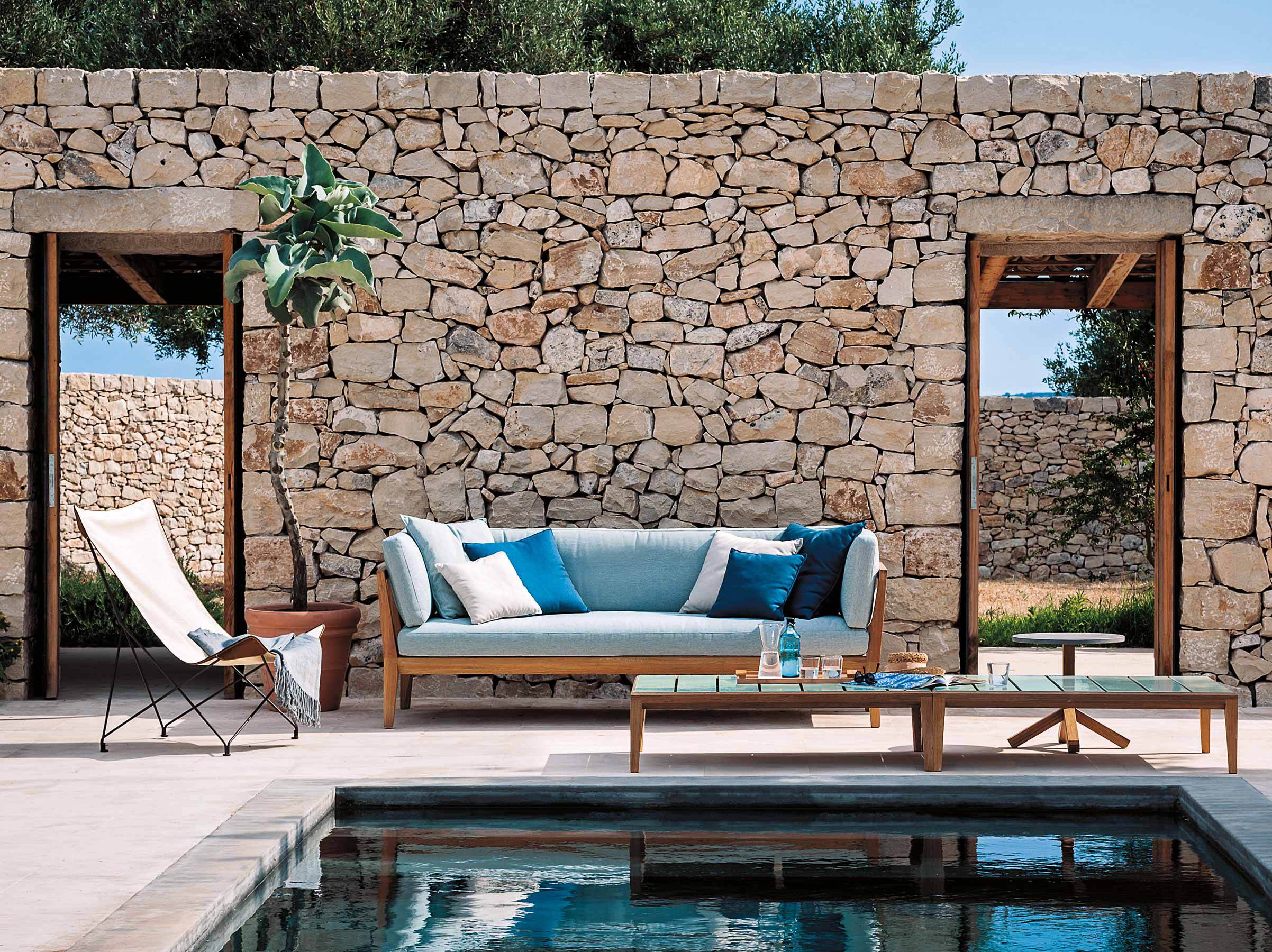 Садовый диван из тикового дерева RODA Teka ARCH-00095073 - Вид №1