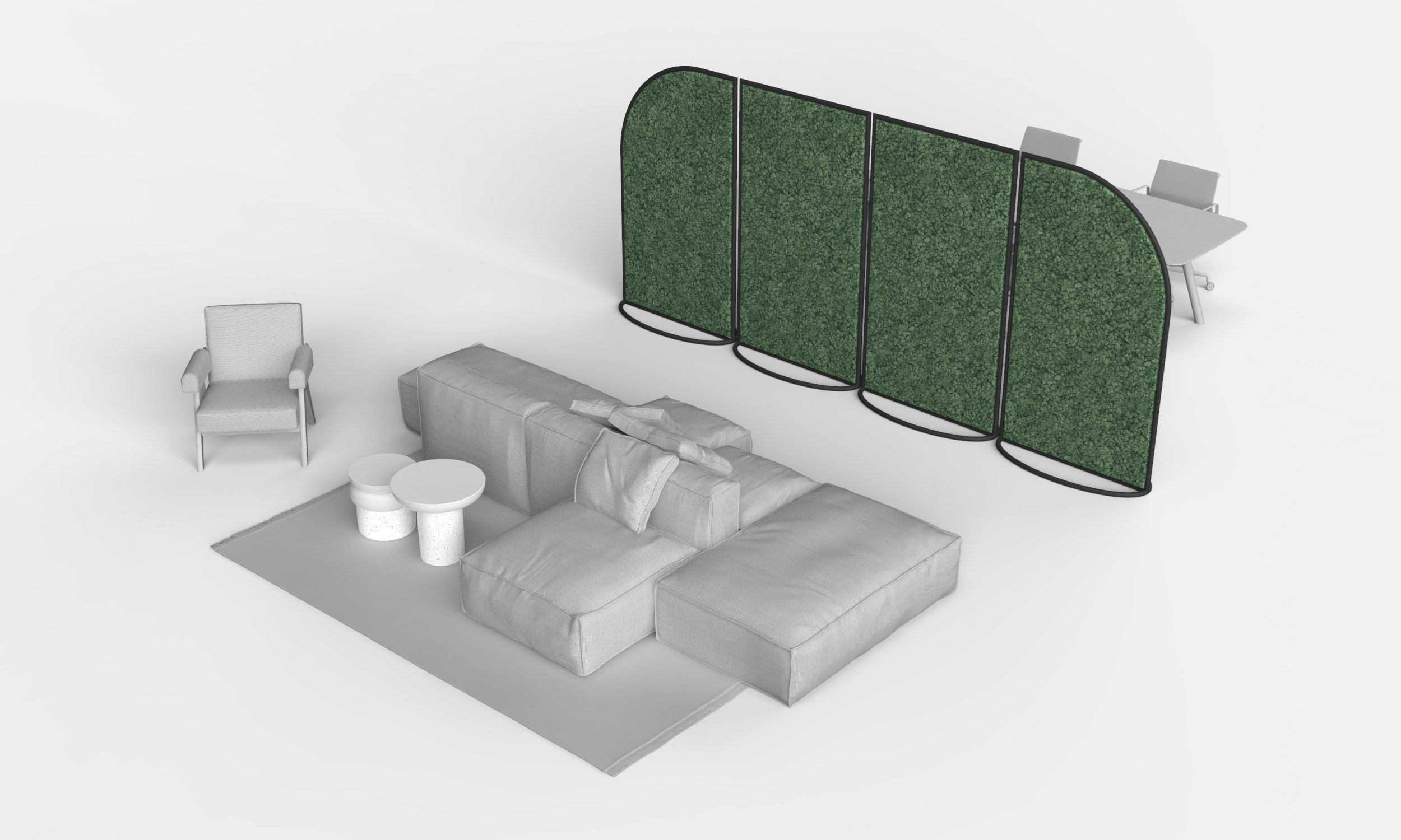 Звукопоглощающая офисная перегородка GREENMOOD G-Line ARCH-00090467 - Вид №19