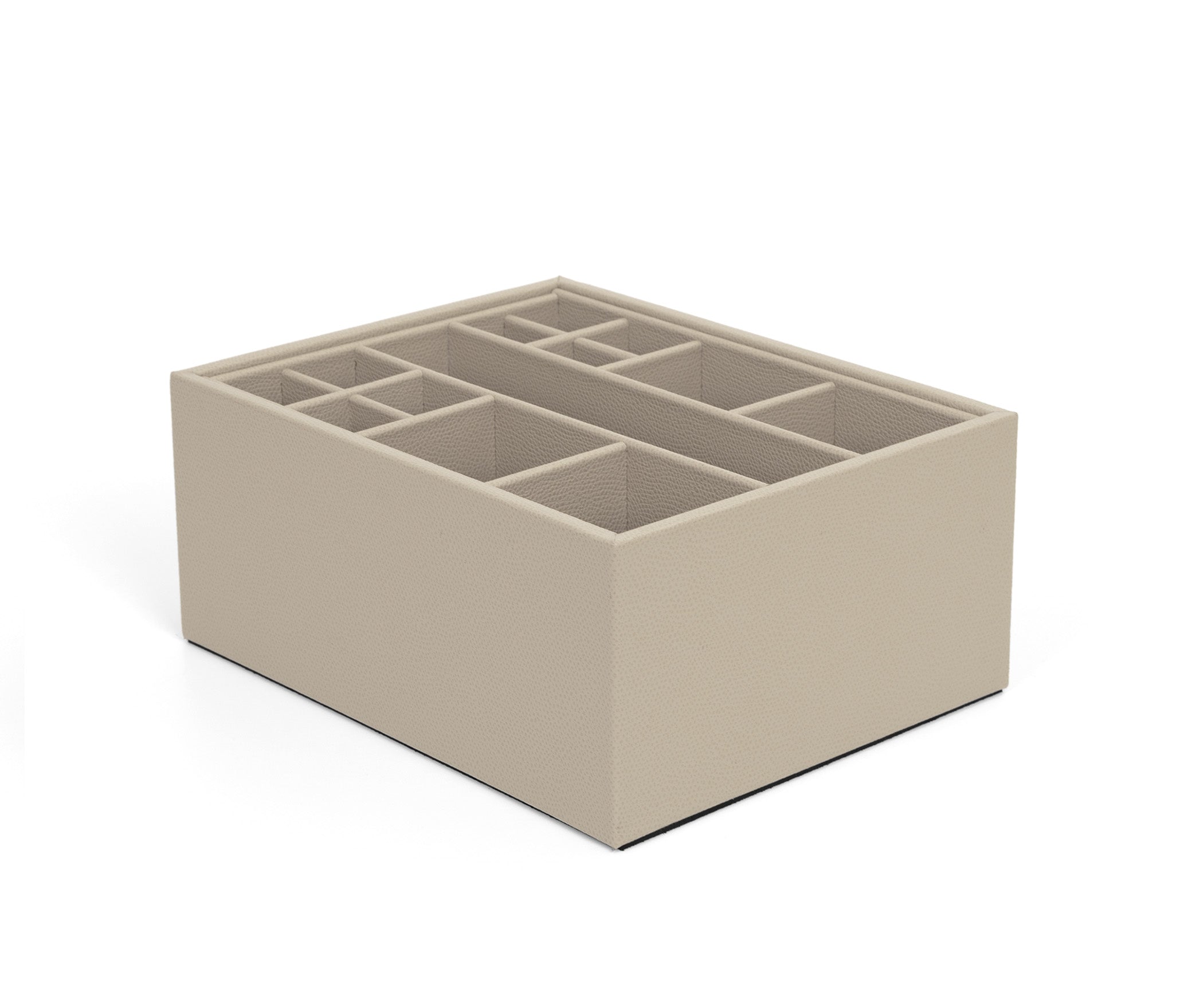 Настольный органайзер - 23,5X18,5XH10,5 см / тканая кожа_coffee Pinetti 00.1376.061.015 - Вид №1