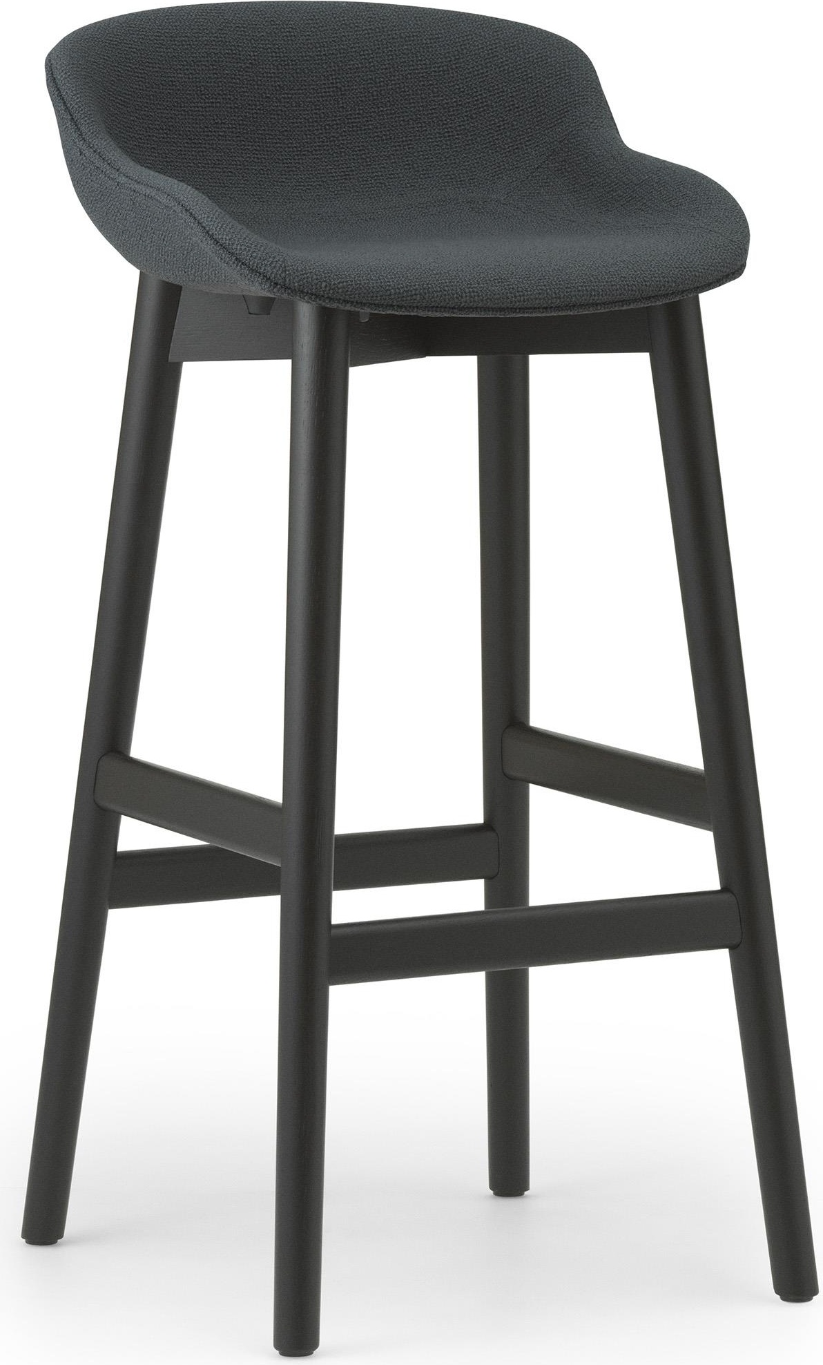 604460 Барный стул 75 см Полная обивка Black Oak / Yoredale Normann Copenhagen Hyg 