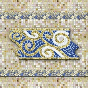 БОРДЮР ИЗ СТЕКЛЯННОЙ МОЗАИКИ BC530 ALMA БОРДЮРЫ ХУДОЖЕСТВЕННЫЕ