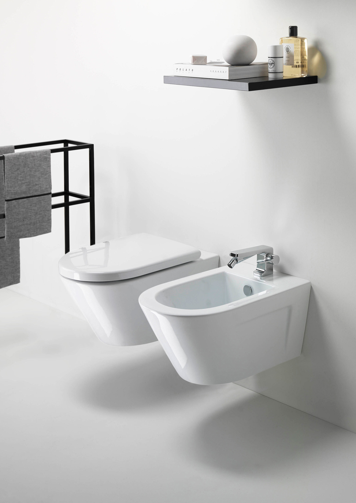 861611 Подвесной унитаз настенный Белый GSI ceramica Norm Италия - Вид №1