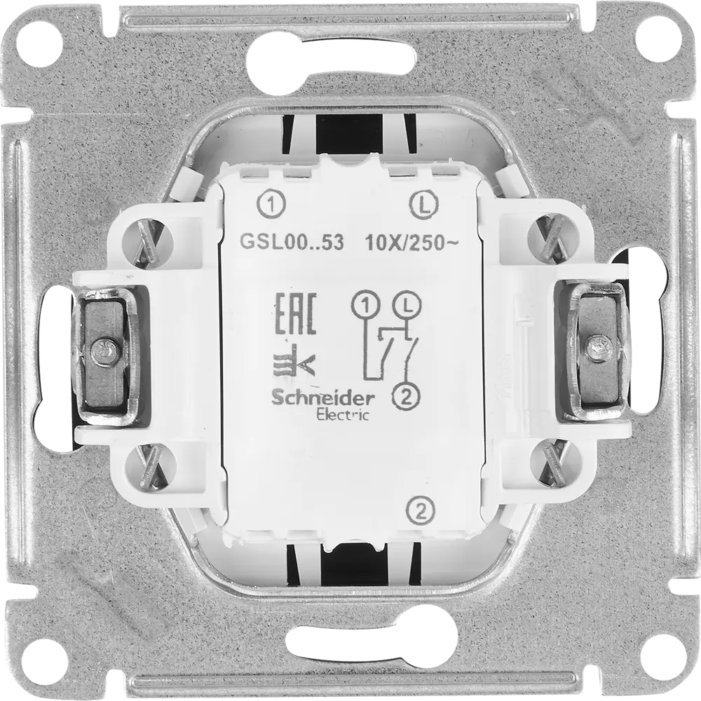 Двуклавишный выключатель Schneider Electric Glossa с подсветкой графит 84730748 STLM-0054186 - Вид №3