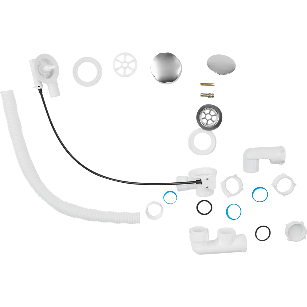 Сифон для ванны АНИ Пласт с полуавтоматическим сливом-переливом 84660200 STLM-0053549 - Вид №3