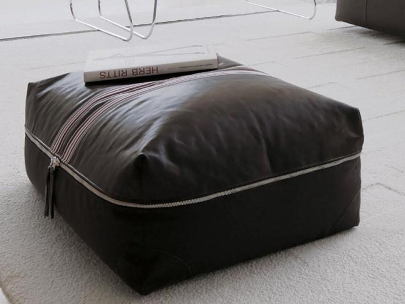 Désirée divani Мягкий пуф со съемным кожаным чехлом Stripe sun-id-1454990 - Вид №1