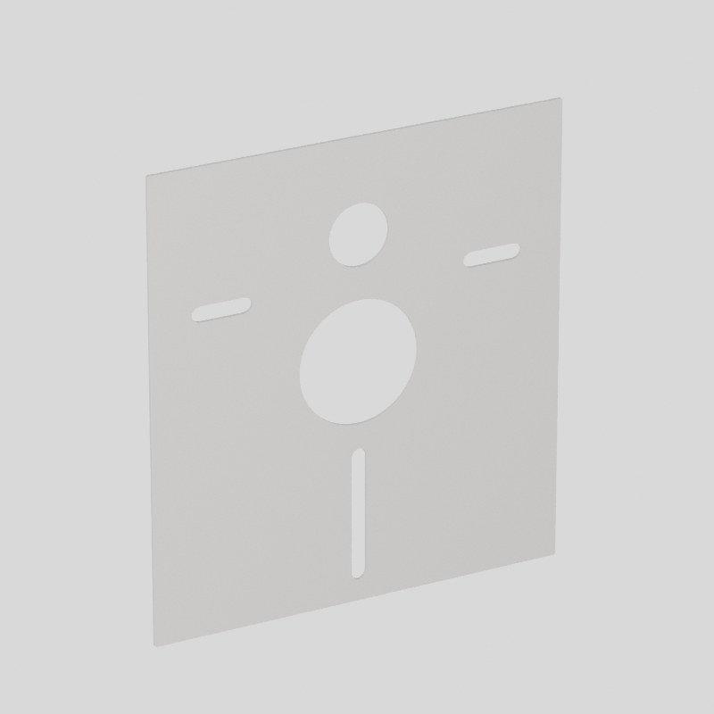 753301 Шумоизоляционная пластина для подвесных унитазов и биде, цвет Белый Kerasan ACCESSORIES Италия 