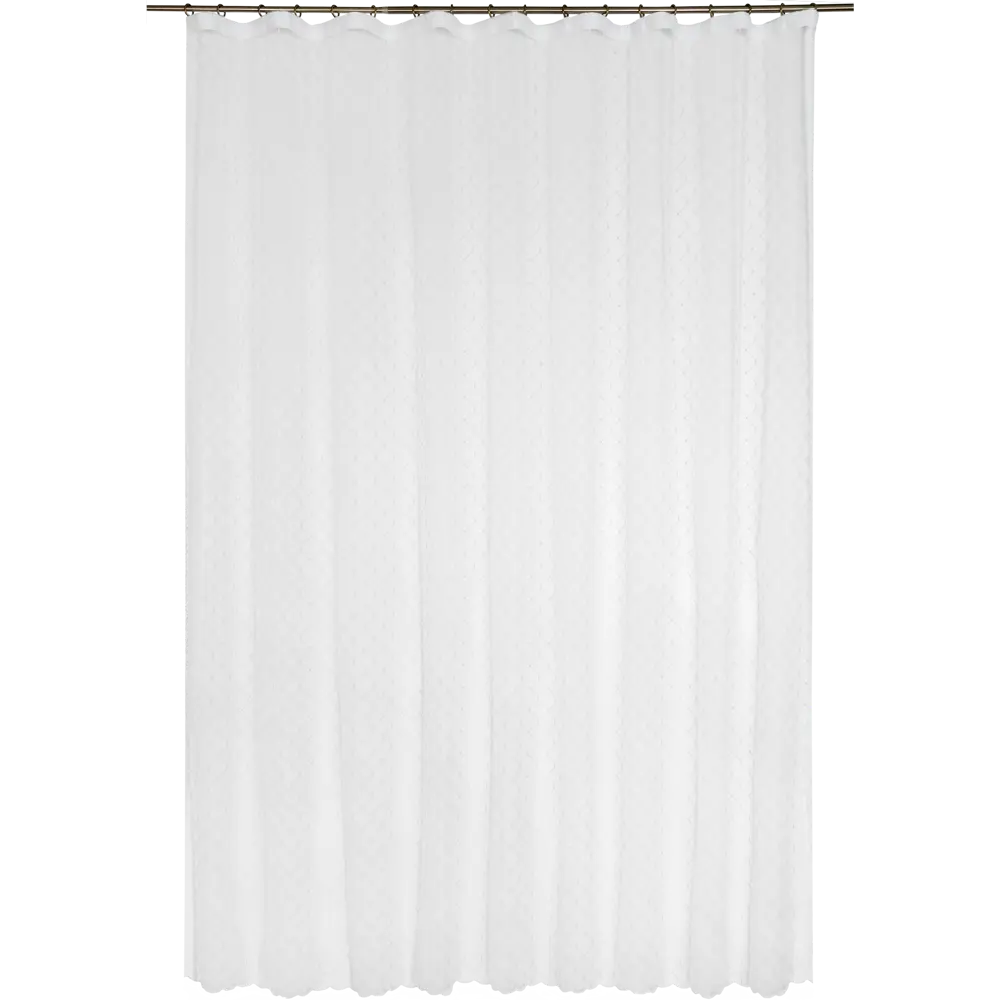 Тюль на ленте «Геометрия», 250x260 см, геометрия, цвет белый AMORE MIO STLM-2209393