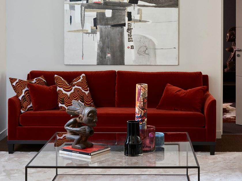 Duvivier Canapés 3-х местный бархатный диван со съемным чехлом Mattiew Mattx935, mattx923, mattx922 - Вид №2