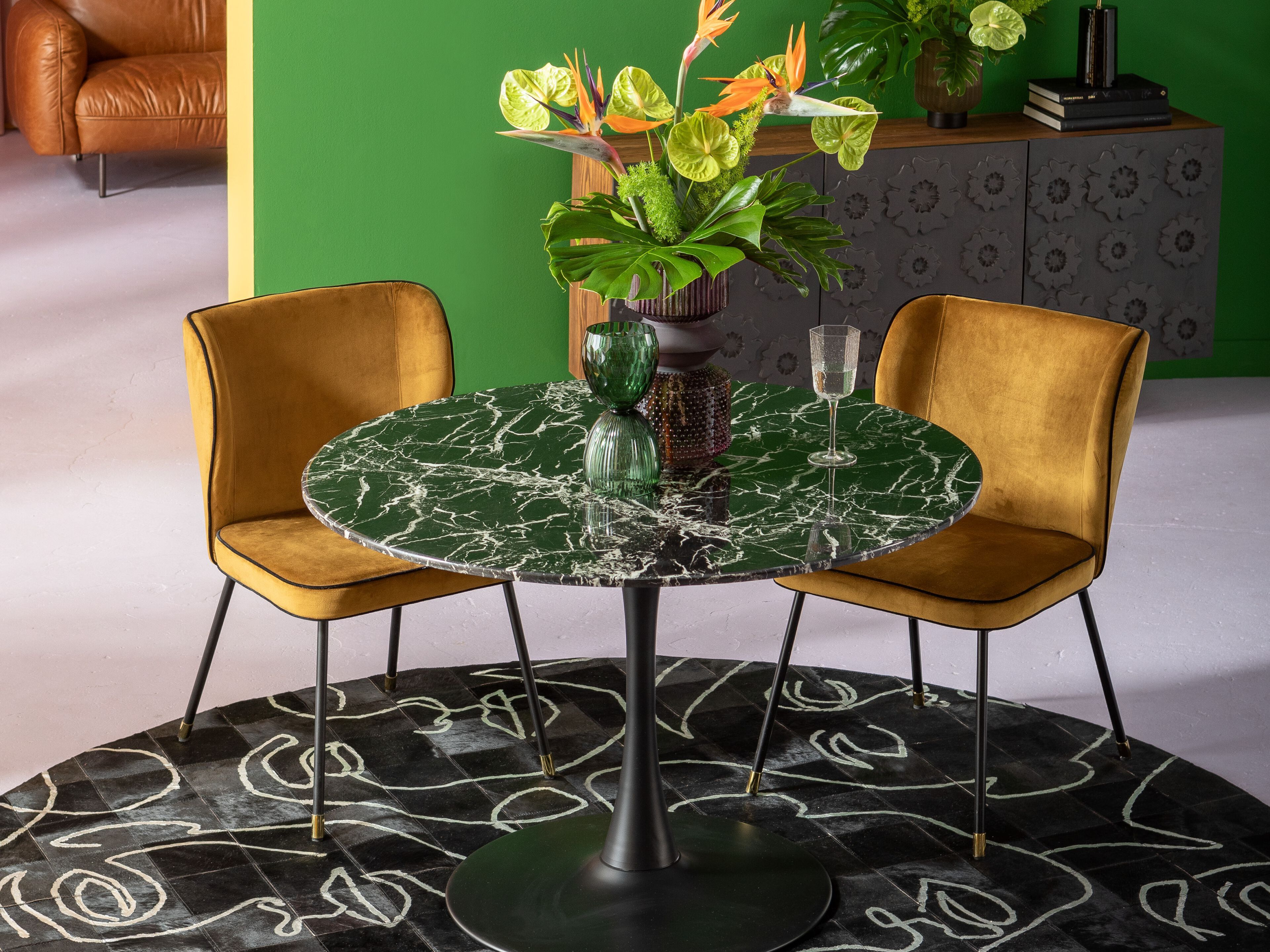 Мягкий стул из ткани KARE Design IRINA ARCH-00003884 - Вид №3