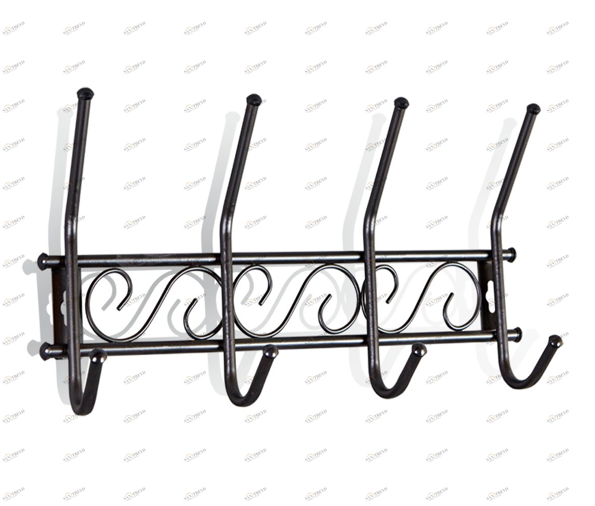 Вешалка Настенная Graciya 4 чёрная SHEFFILTON ДИЗАЙНЕРСКИЕ 015065 Чёрный 