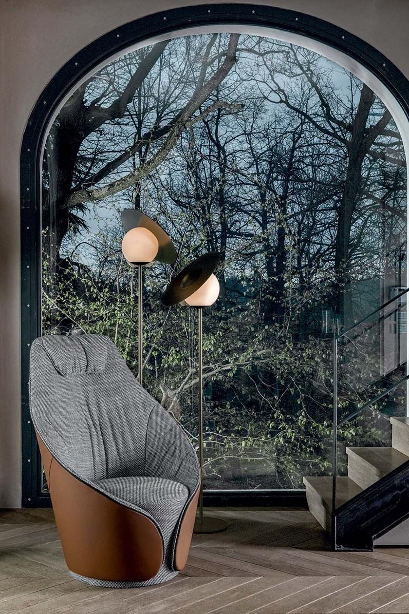 Tonin Casa Кресло с обивкой из ткани с подголовником Mama T7343  - Вид №2