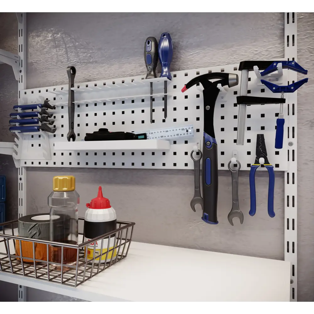 Подвеска для инструментов KONSENSA для гаечного ключа 1 см сталь цвет белый STLM-2095332 - Вид №4
