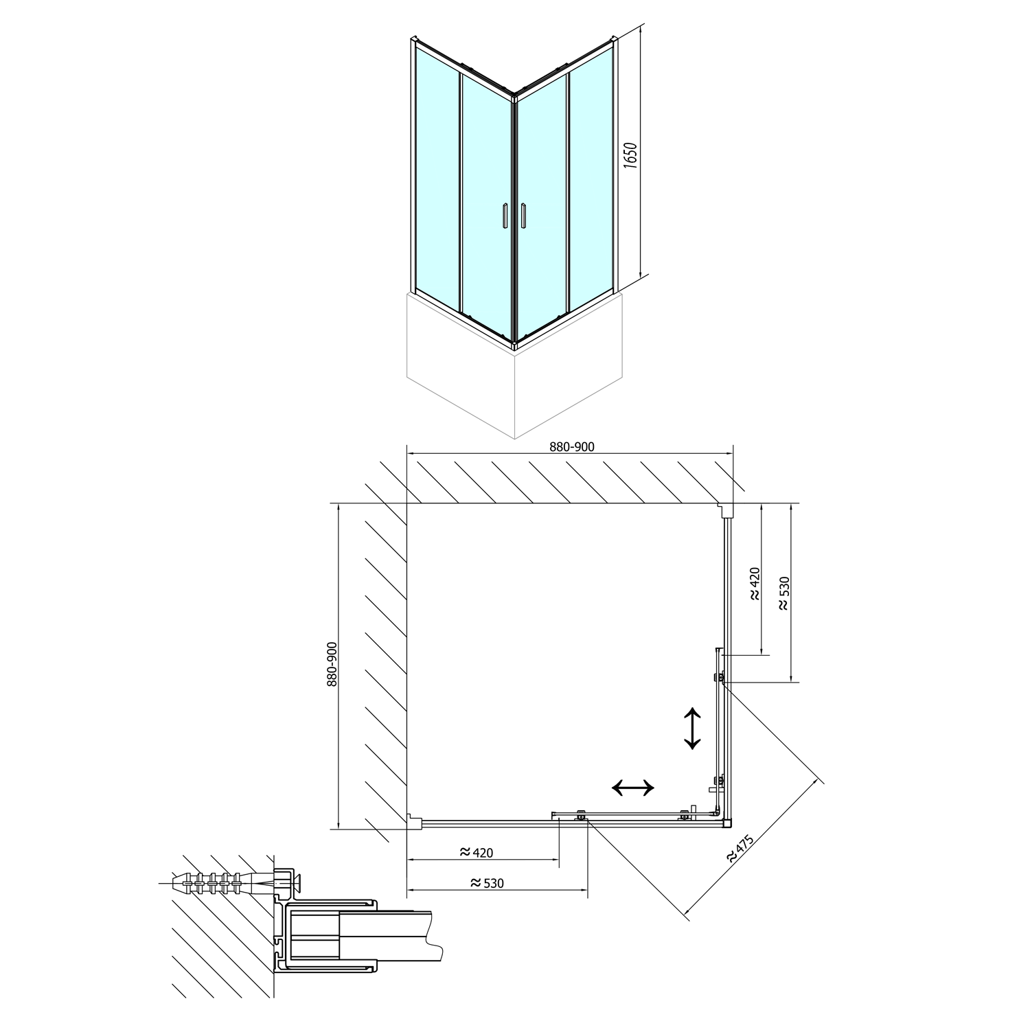 MD5116 Polysan Поддоны из акрилата Carmen - Вид №4