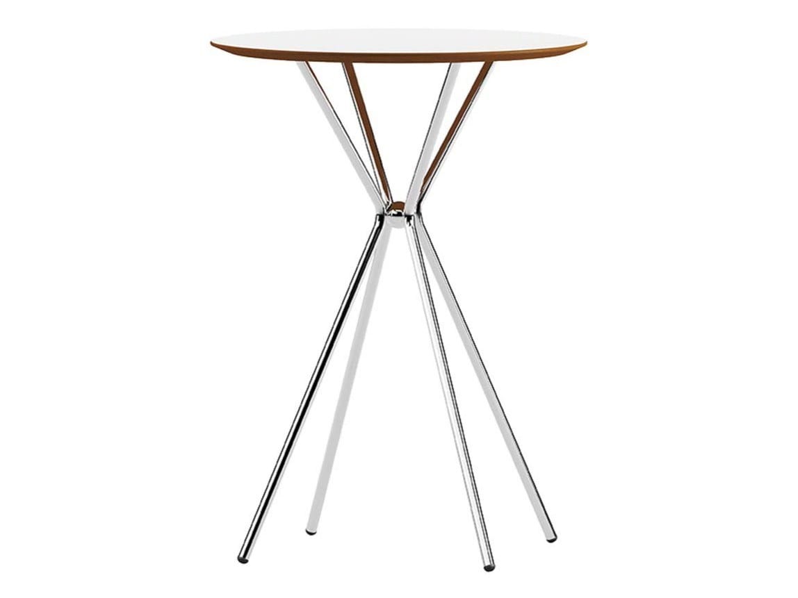 Высокий круглый ламинированный стол с металлическим основанием Ersa Kilig ARCH-00034273 - Вид №1