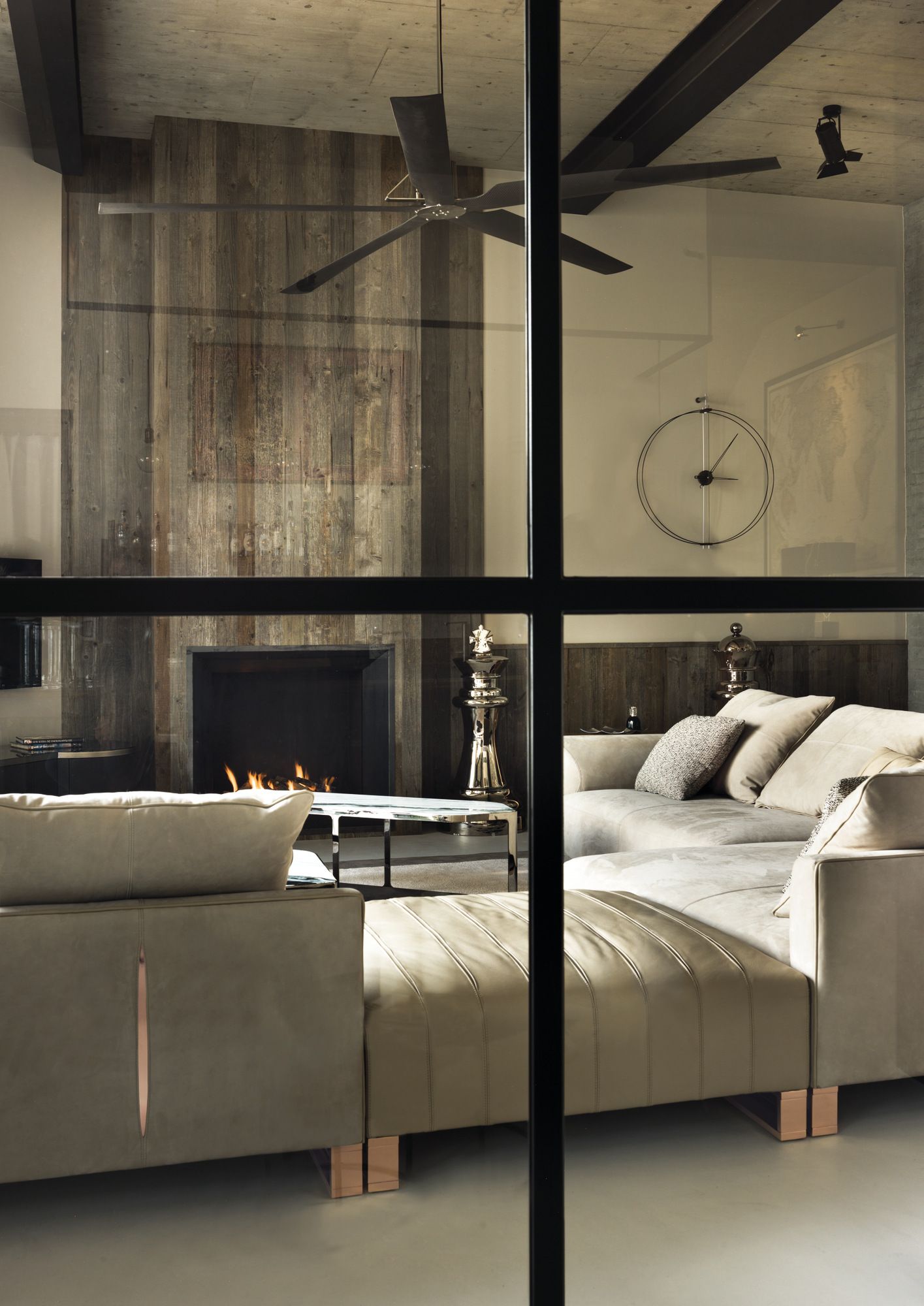 Модульный кожаный диван с полуостровом Longhi Loveluxe 2018-Illusion collection ARCH-00066542 - Вид №5