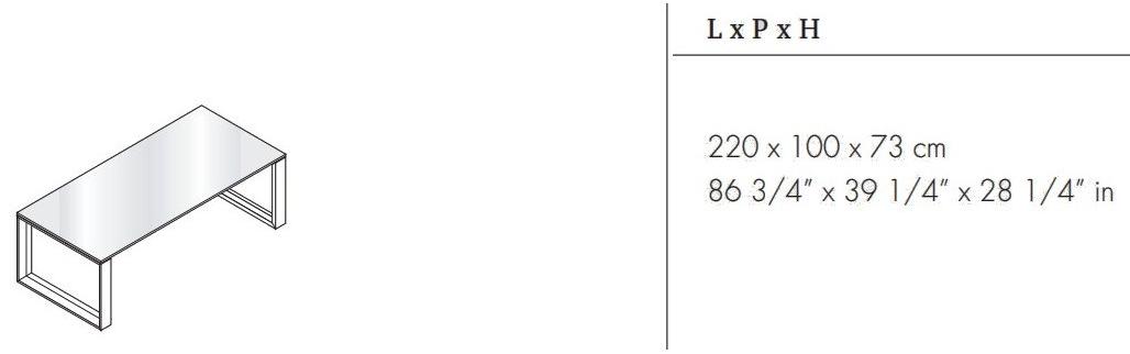 Bralco Прямоугольный письменный стол из стекла Arche sun-id-1514297 - Вид №4