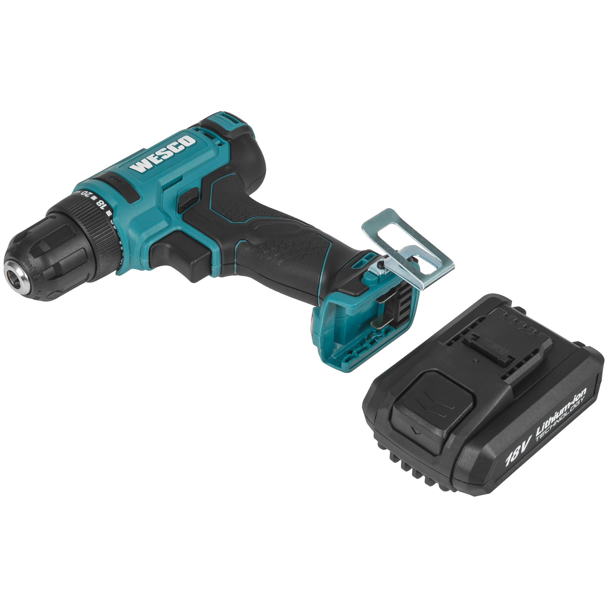 Дрель-шуруповерт Wesco WS2388K2.1 1ForAll 18V 5411533 STDN-0058379 - Вид №5