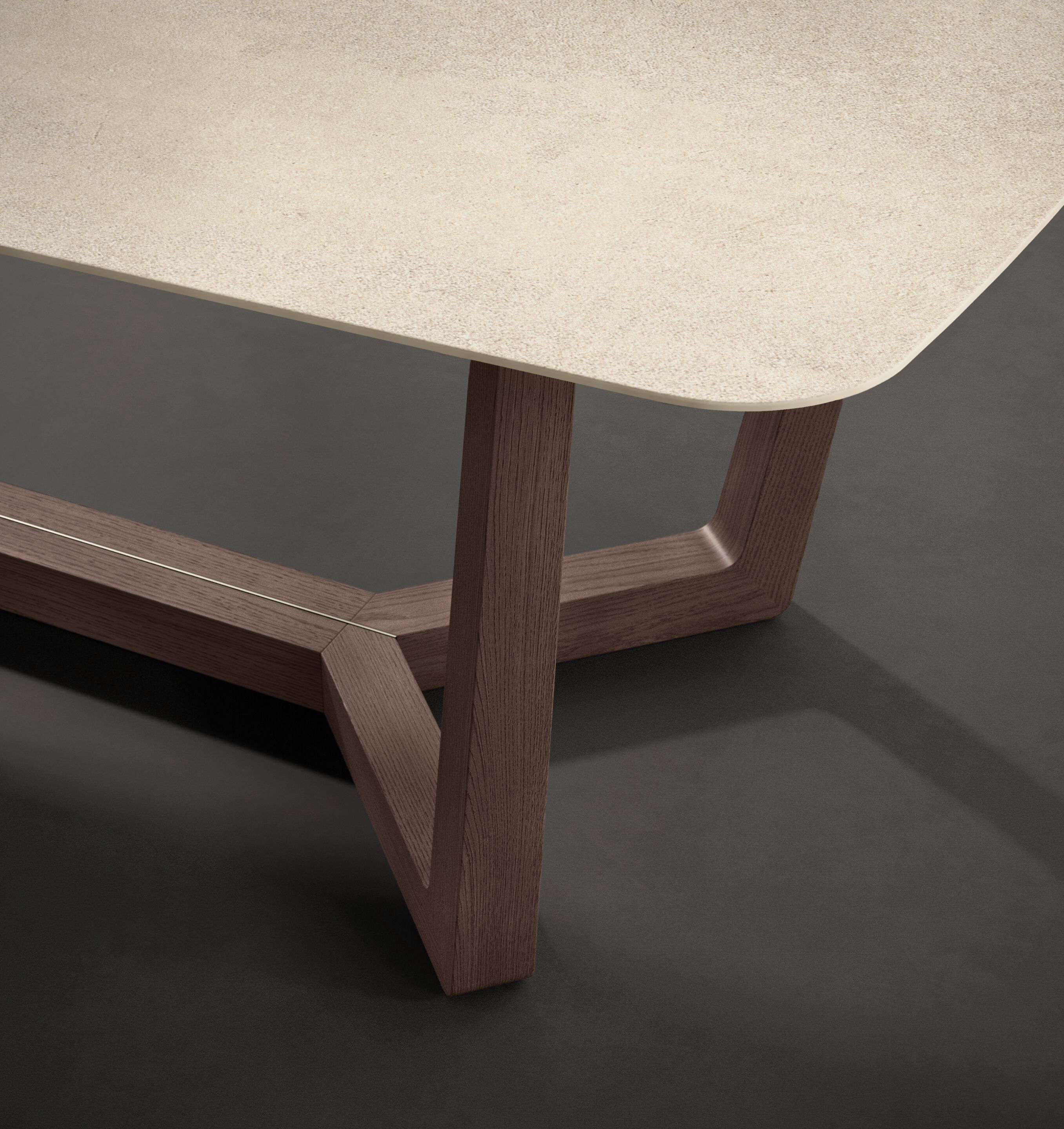 Стол из керамогранита с твердой деревянной основой Olivieri HECTOR ARCH-00085818 - Вид №7