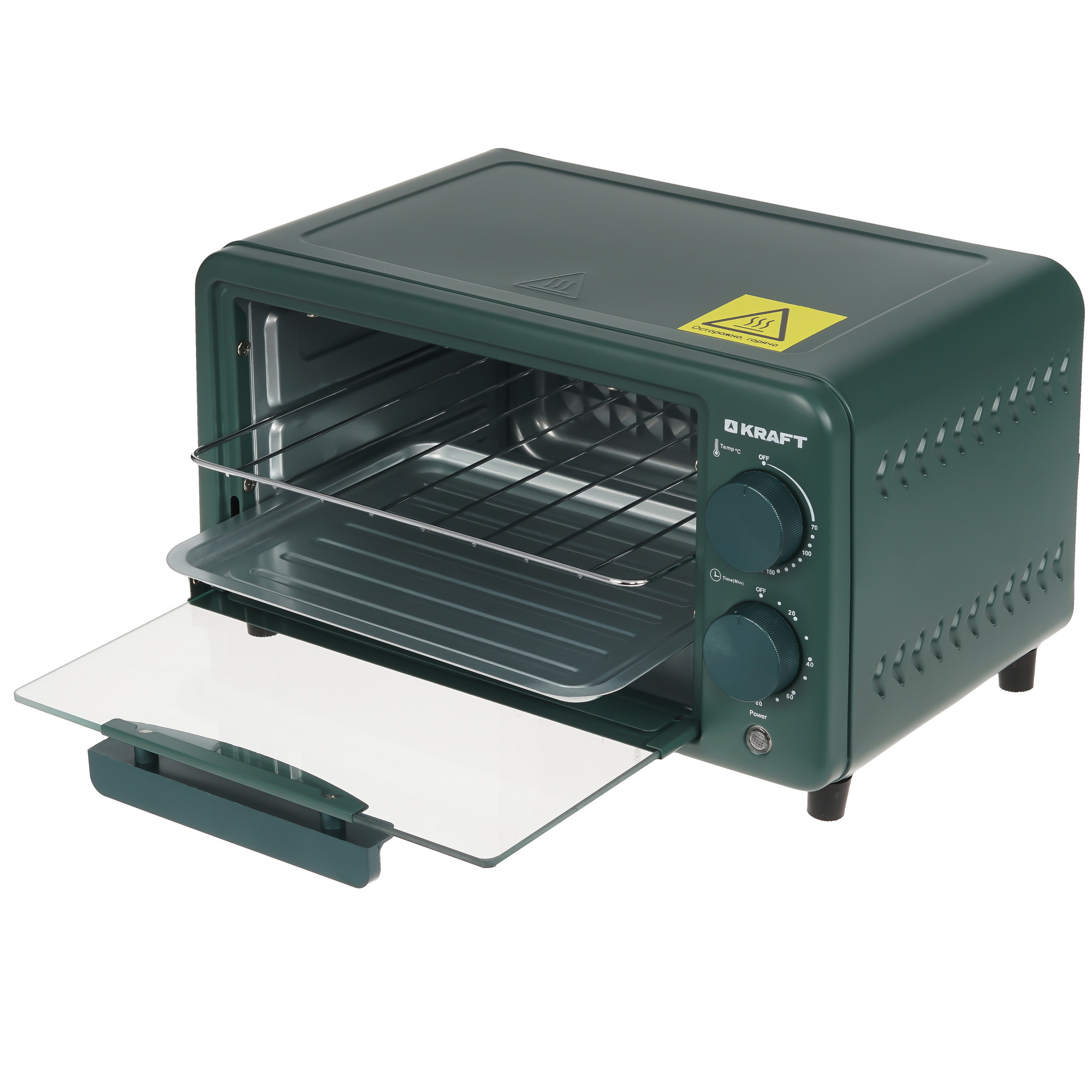 9080980 Мини-печь Kraft KFC-MO 90 HGN зеленый STDN-0119526 - Вид №4