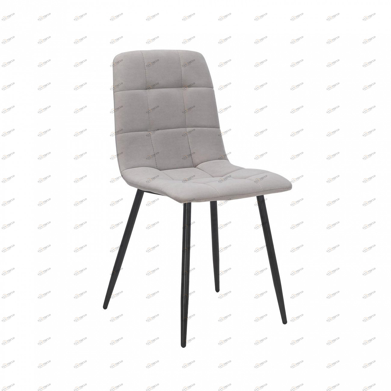 Стул мягкий со спинкой серый Leset "Скай" Ultra Smoke IMPEX  00-3967280 Серый;черный 