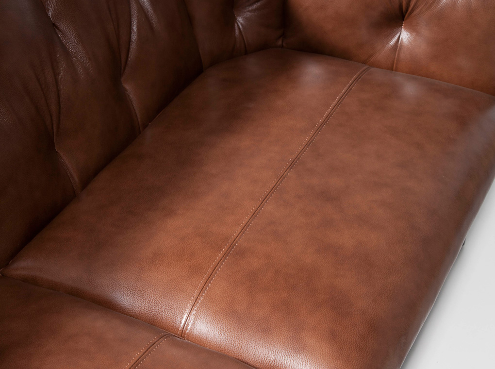 073965 Диван кожаный 2-х местный -2P Angel Cerda KF022  - Вид №2
