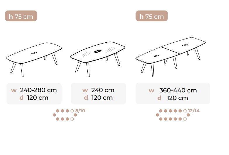 Деревянный прямоугольный стол для совещаний Bralco ARCH-00071498 - Вид №3