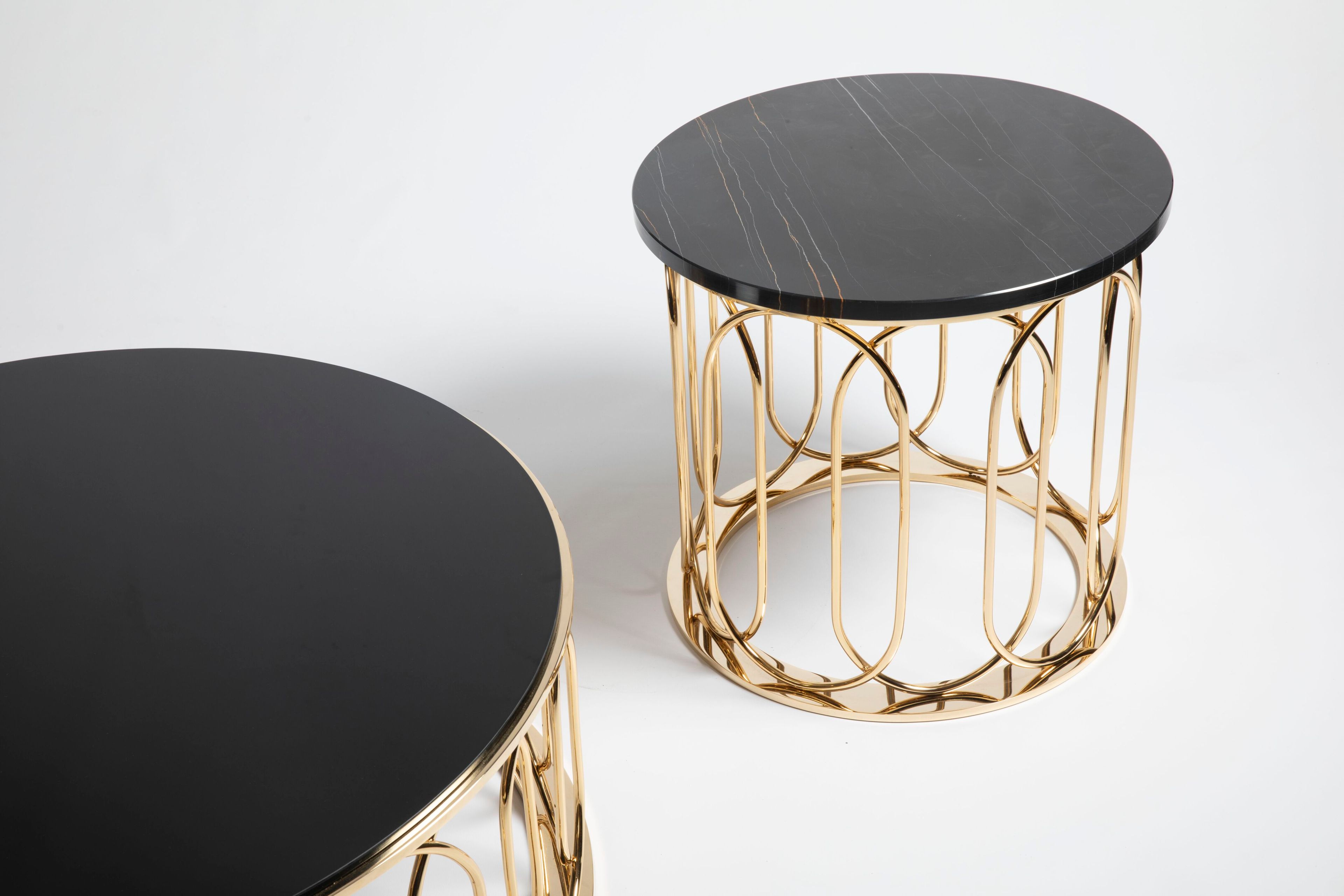 Журнальный столик из стали и мрамора Galbiati Exclusive Interiors ARCH-00081334 - Вид №3