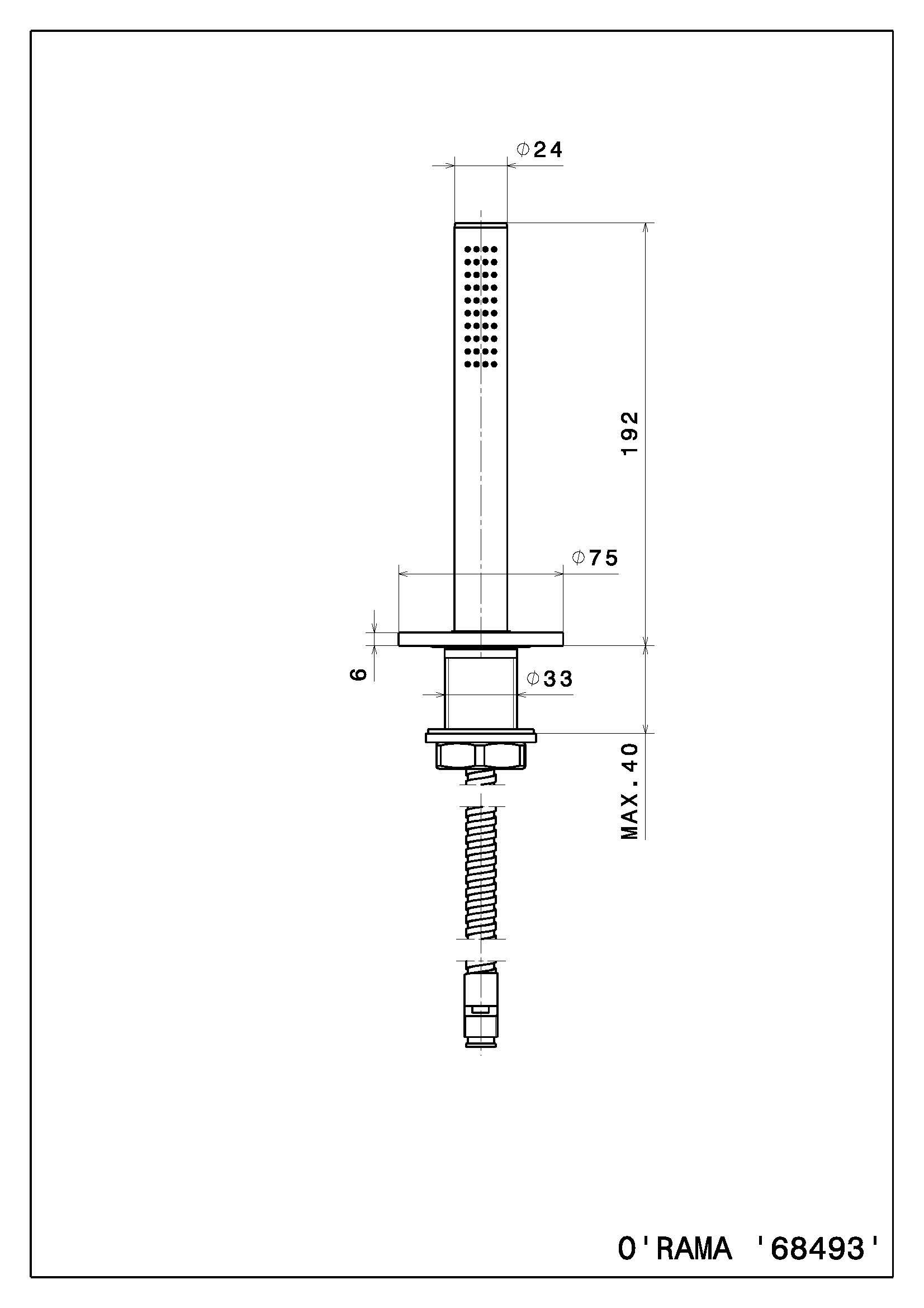 Ручной душ для ванны Newform B-EASY ARCH-00100797 - Вид №2