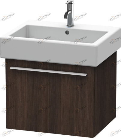 XL604405353 X-Large Тумбочка подвесная Каштан темный, декор Duravit