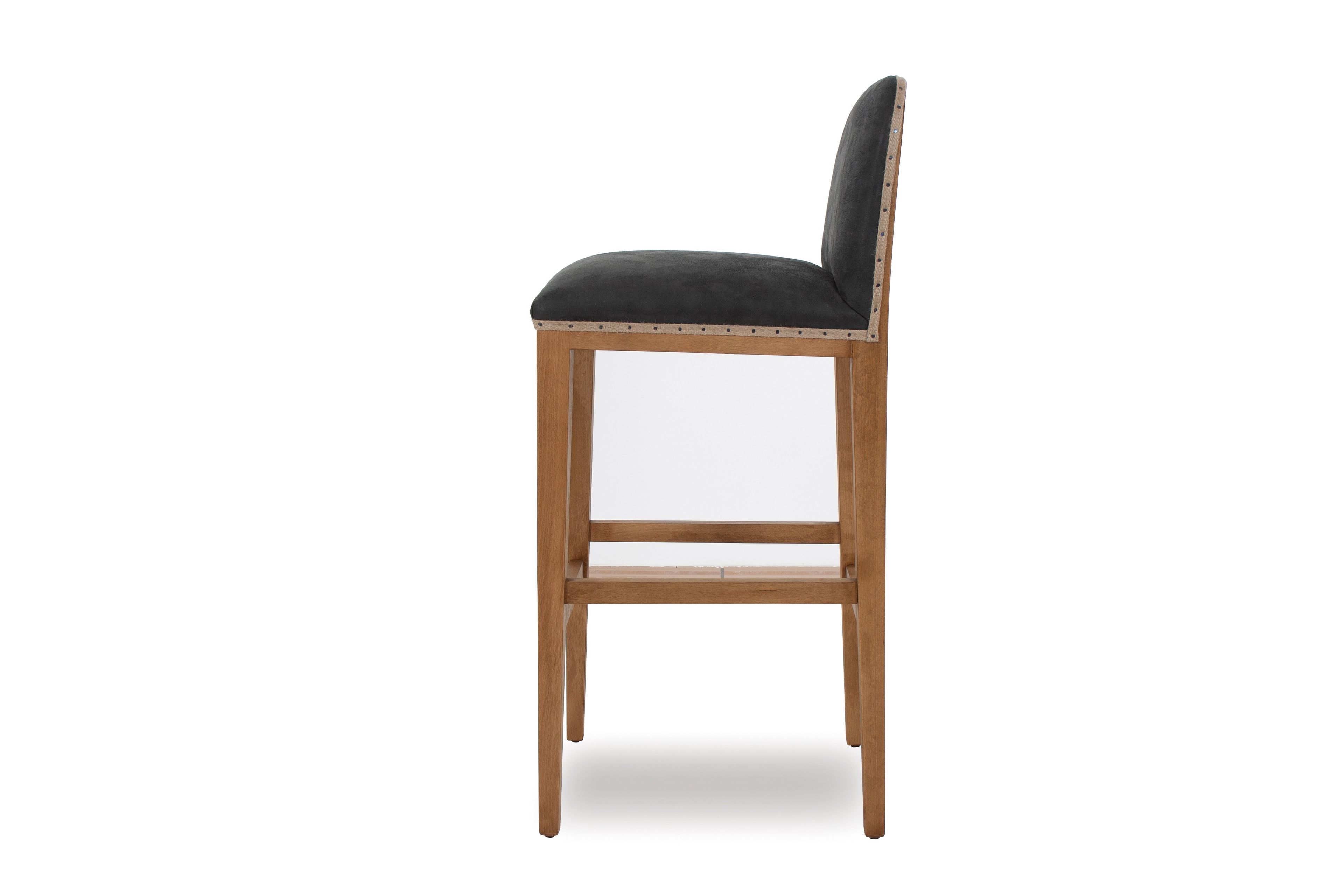 Высокий тканевый табурет с подставкой для ног со спинкой CREARTE COLLECTIONS Mauro Essence ARCH-00020122 - Вид №1